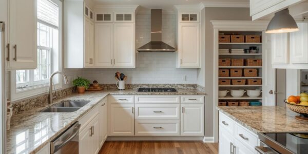 Dobra organizacija kuhinje prikazana na primeru bele kuhinje potpuno sredjene