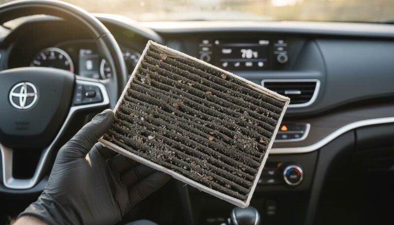 zaprljan filter kabine u automobilu zaprljan filter kabine u automobilu